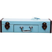 Wall Shelf Suitcase Light Blue 1Drw