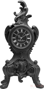 Table Clock Boudoir Black
