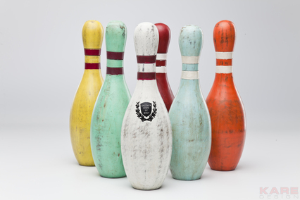 Deco Bowling Pin Assorted