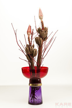 Vase Orient Red-Purple