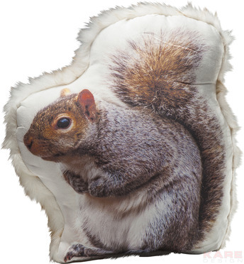 Cushion Squirrel Fur 50x45cm