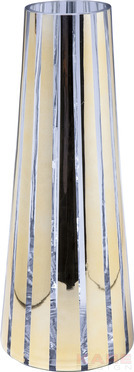 Vase Stripes Gold Cone 50cm