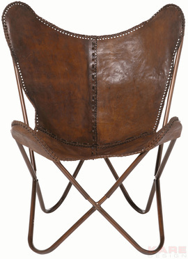 Arm Chair Butterfly Brown