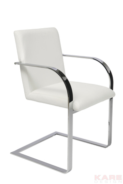Cantilever Arm Chair Candodo White