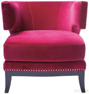 Arm Chair Art Deco Fuchsia