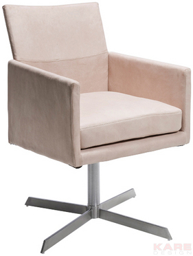 Swivel Arm Chair Dialog Cream