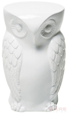 Stool Owl White