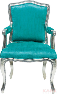 Chair with Armrest Regency Turquoise