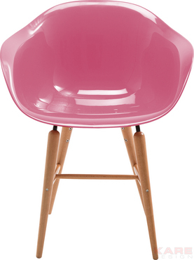 Chair with Armrest Forum Wood Pink
