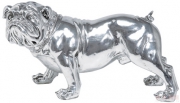 Deco Figurine Bulldogge Silver 42cm