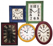 Wall Clock Vintage Multi Colore