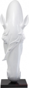 Deco Figurine Horse Lowered Head White