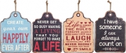 Wall Decoration Motto Vintage Assorted