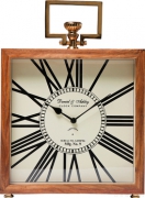 Table Clock Grandfather Wood 45cm