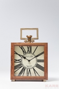 Table Clock Grandfather Wood 25cm