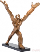 Deco Figurine Strong Man Gold