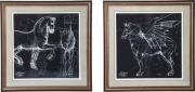 Picture Frame Horse Studies 110x110cm Assorted
