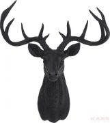 Deco Antler Deer Rubber Black