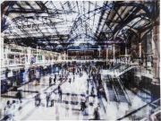 Picture Glass Train Station 120x160cm