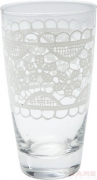 Long Drink Glass Lace white