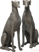 Deco Figurine Greyhound Grey Assorted