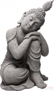 Deco Figurine Buddha Stone Kneeing 47cm
