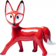 Deco Figurine Standing Fox Red
