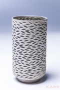 Vase Leaf Grey 27cm