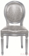 Chair Louis Silver Croco Antique