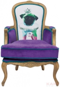 Villa Arm Chair Grandfather Mops Purple