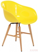 Chair with Armrest Forum Wood Yellow