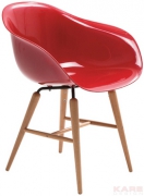 Chair with Armrest Forum Wood Red