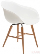 Chair with Armrest Forum Wood White