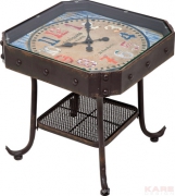 Side Table Antique Clock 45x45cm