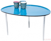 Coffee Table Egg Blue 65x75cm