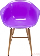 Chair with Armrest Forum Wood Purple