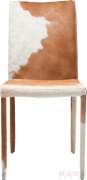 Leather Chair Fur Brown