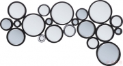 Mirror Circle Black 120x70cm