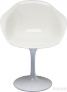 Chair with Armrest Forum Trumpet White