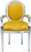 Chair with Armrest Louis Silverleaf Lemon