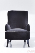 Arm Chair Boudoir Black