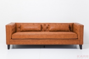 Sofa Texas Brown 3-Seater 219cm