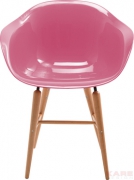 Chair with Armrest Forum Wood Pink