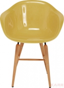 Chair with Armrest Forum Wood Mustard