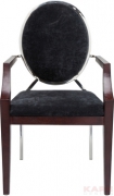 Chair with Armrest Medallion Black