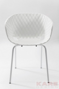 Chair with Armrest Radar Bubble White