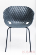 Chair with Armrest Radar Bubble Anthracite