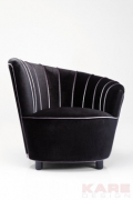 Arm Chair Pipe Black