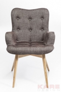 Chair with Armrest Angels Wings Brown