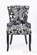 Chair with Armrest Villa B&W